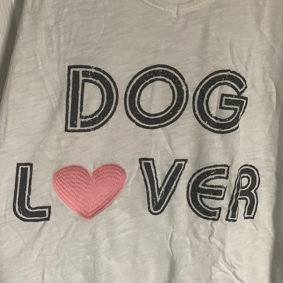 PJ Salvage Dog Lover White Tank Top US Size Small - Picture 3 of 6